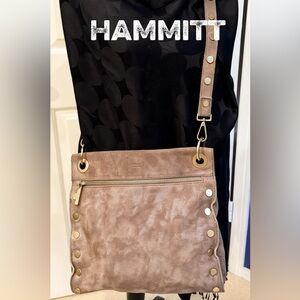 Hammitt Large Crossbody Bag in Pewter